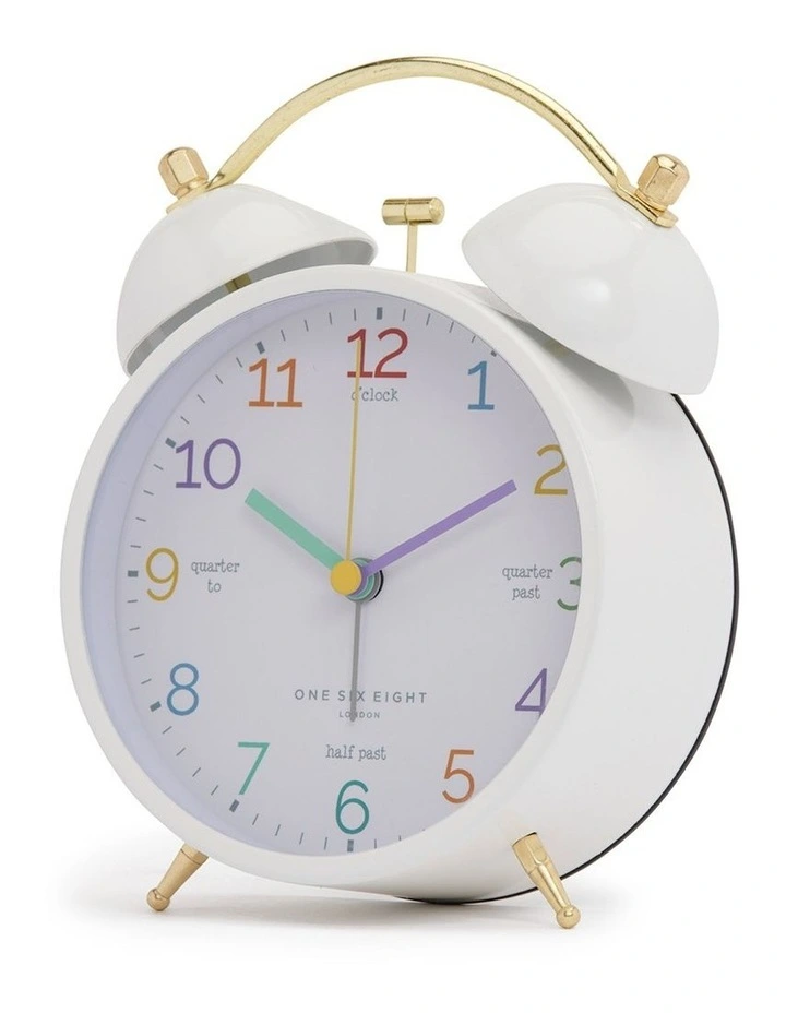 Learn the Time White Alarm Clock White