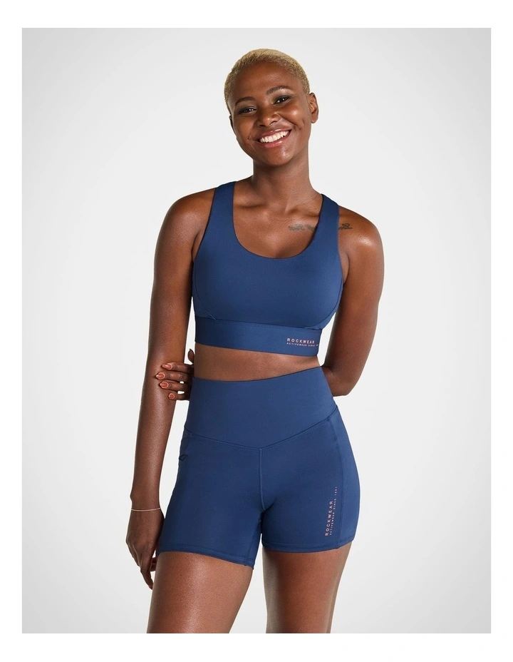 Euphoria Adjustable High Impact Sports Bra in Blue