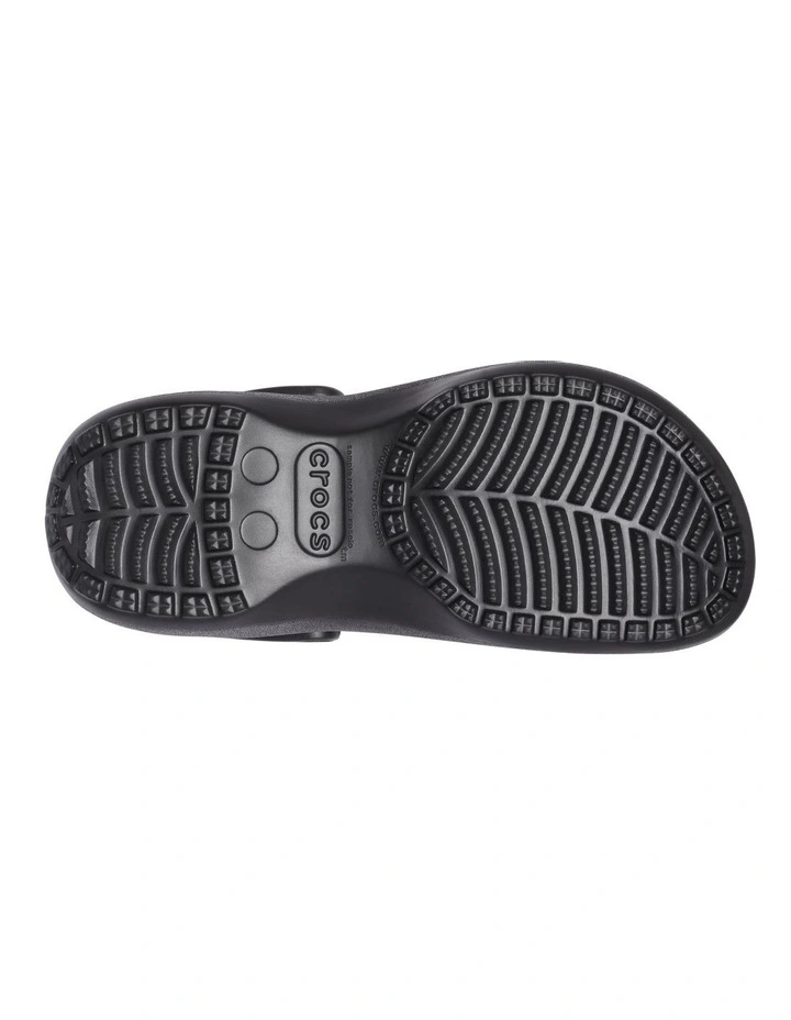 Classic Platform Clog Sandals in Black