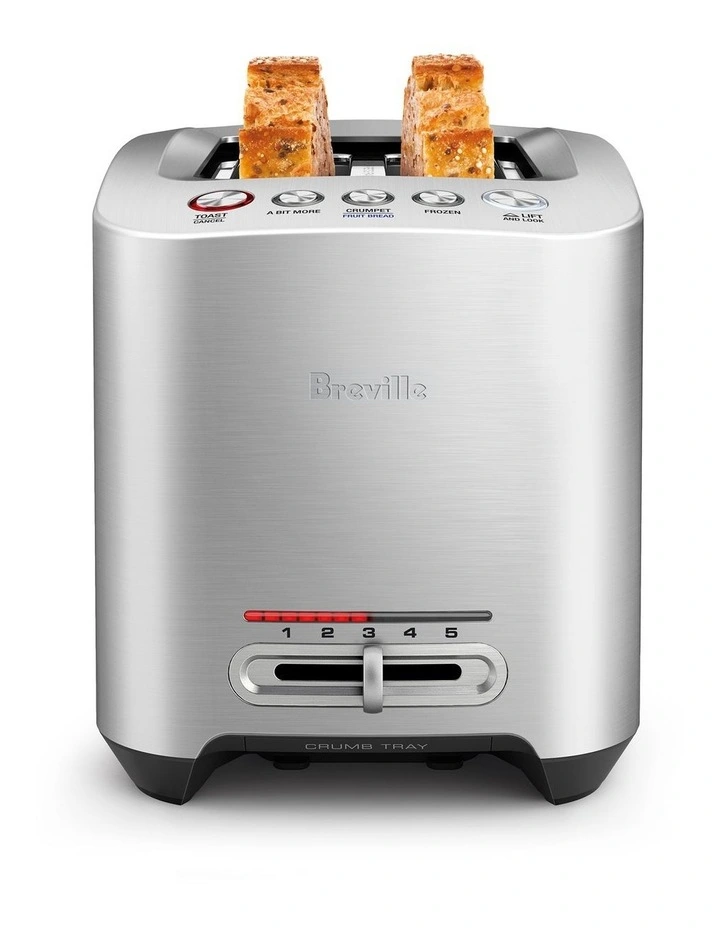 The Smart Toast 2 Slice Toaster BTA825BSS