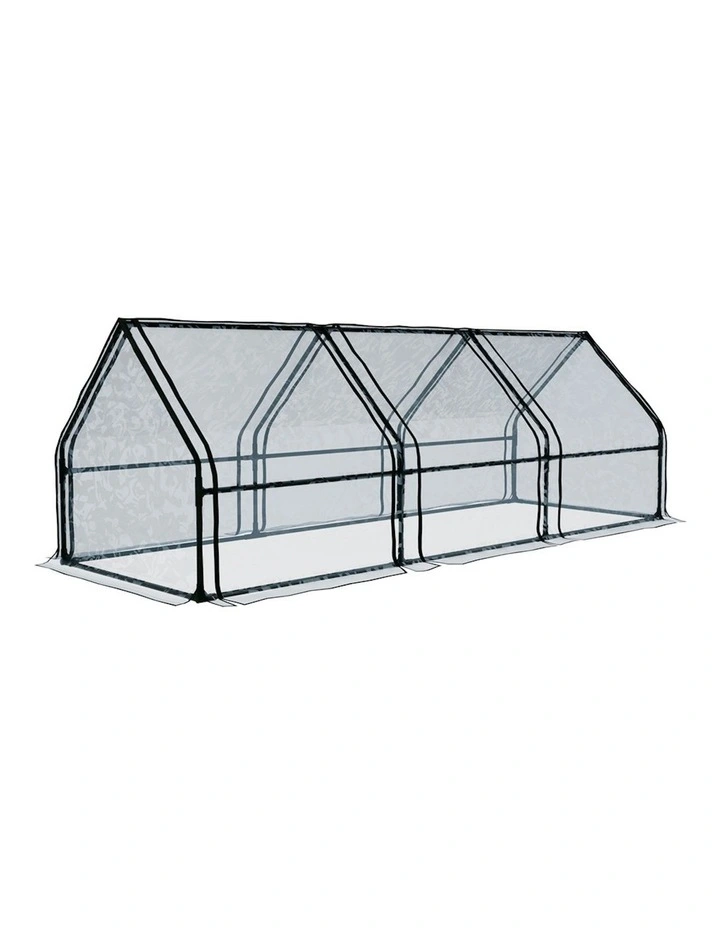 Mini Green House Planter Box 2.7x0.9x0.9m in Transparent