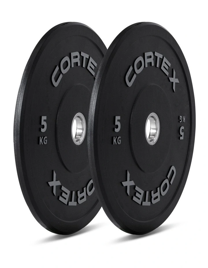 Black Series V2 Bumper 5kg Plate (Pair) in Black