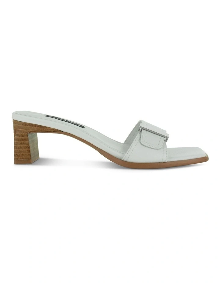 Remy Heeled Mules in White
