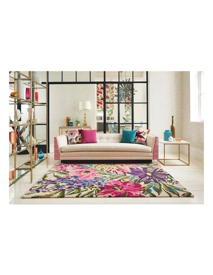 Floreale Rug 44905 in Fuchsia