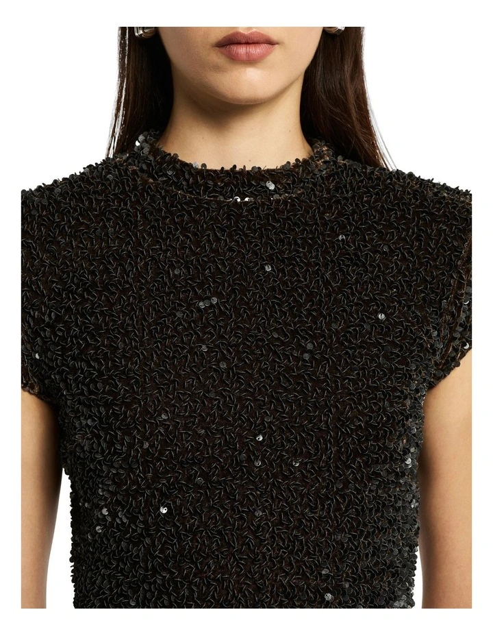 Dark Demise Top in Cocoa
