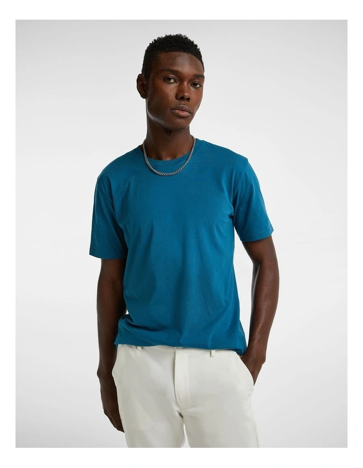 Relaxed Basic Tee in Teal