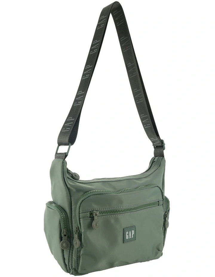 Nylon Multi Cross-Body Bag in Twig