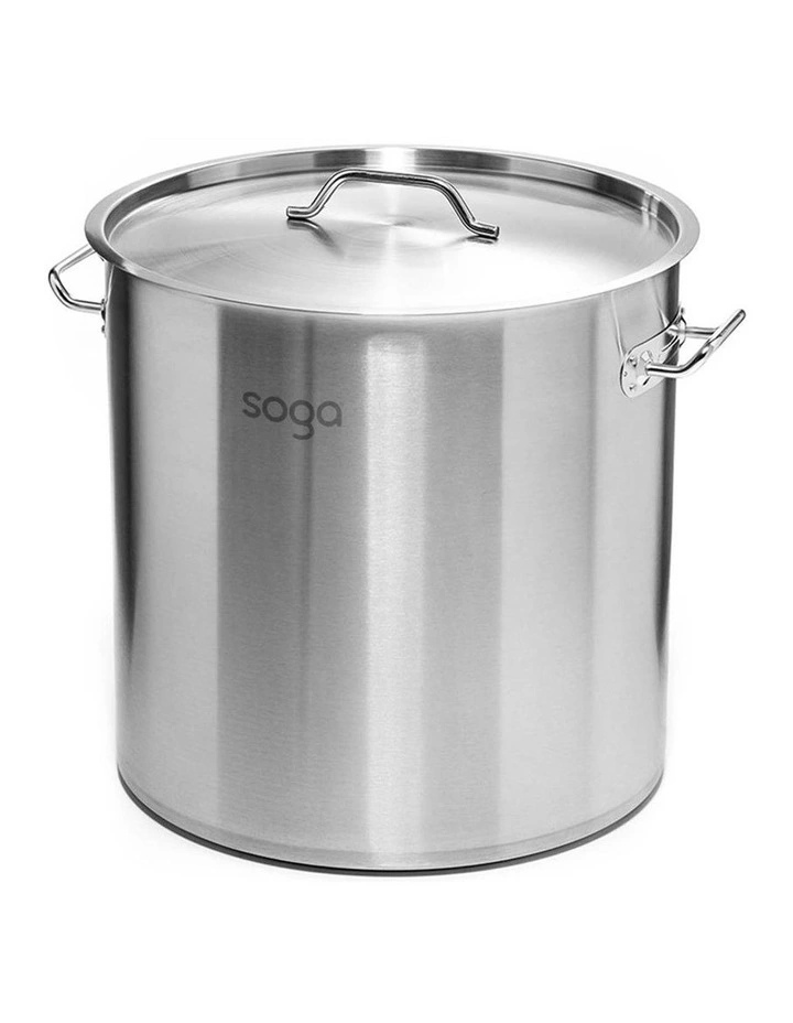 Top Grade Thick Stainless Steel 21L Stock Pot 18/10 in Silver