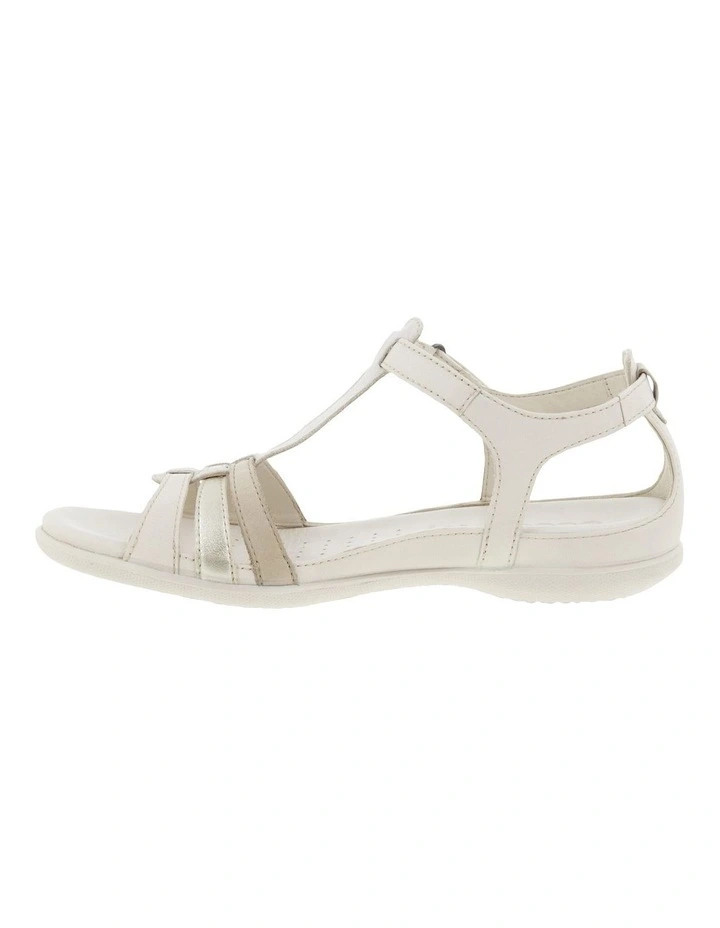 Flash Leather Sandal in Beige