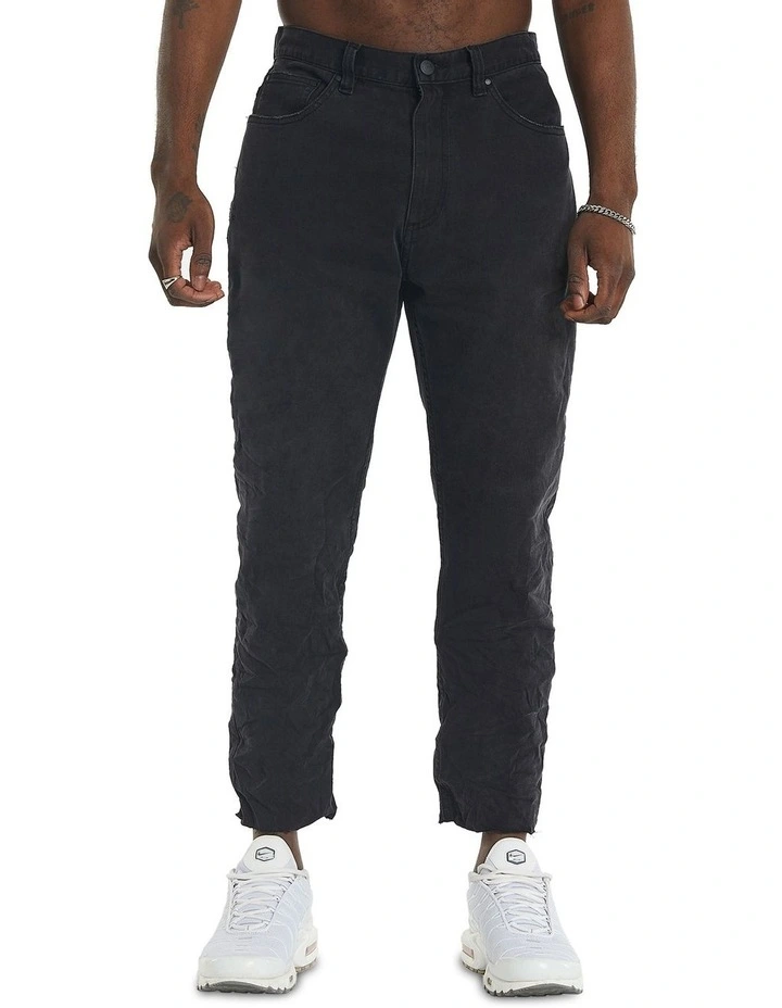 Delano Cropped Jean in Pacific Black