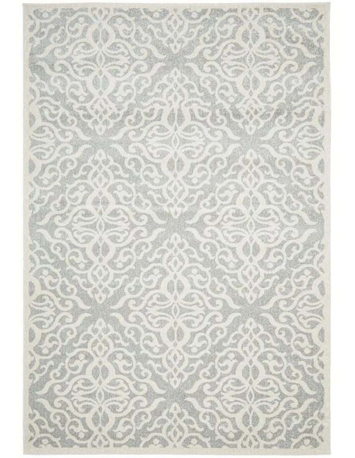 Chrome Lydia Rug in Silver