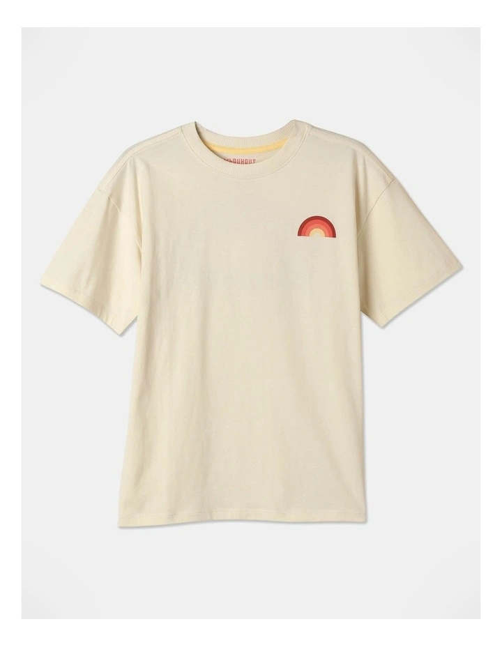 Essentials Print T-Shirt in Ecru