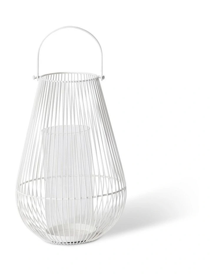 Jimena Lantern 35cm in White