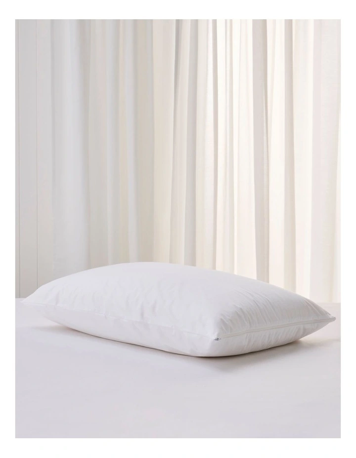 TENCEL Jersey Waterproof Pillow Protector in White