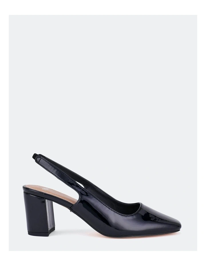Ishani Heel Pumps in Black Patent