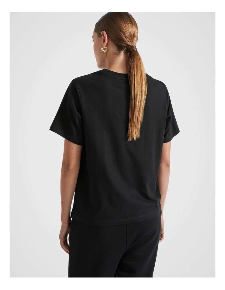 Heritage Logo Tee in Black