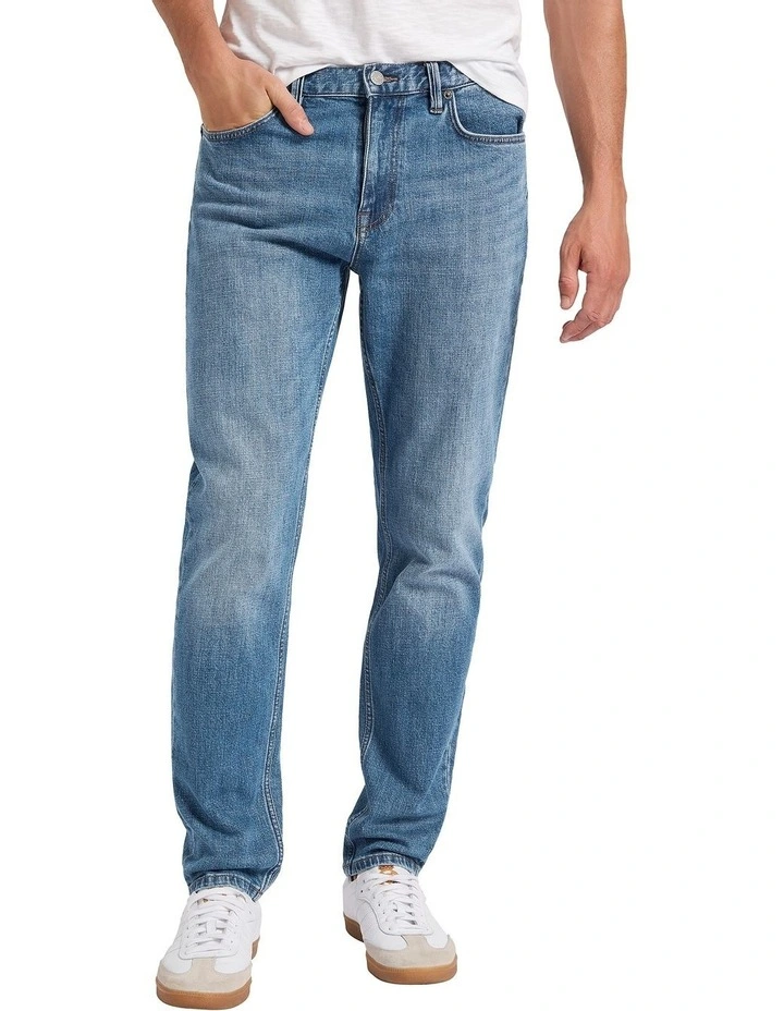 Hugo Relaxed Fit Jeans in Mid Wash Vintage