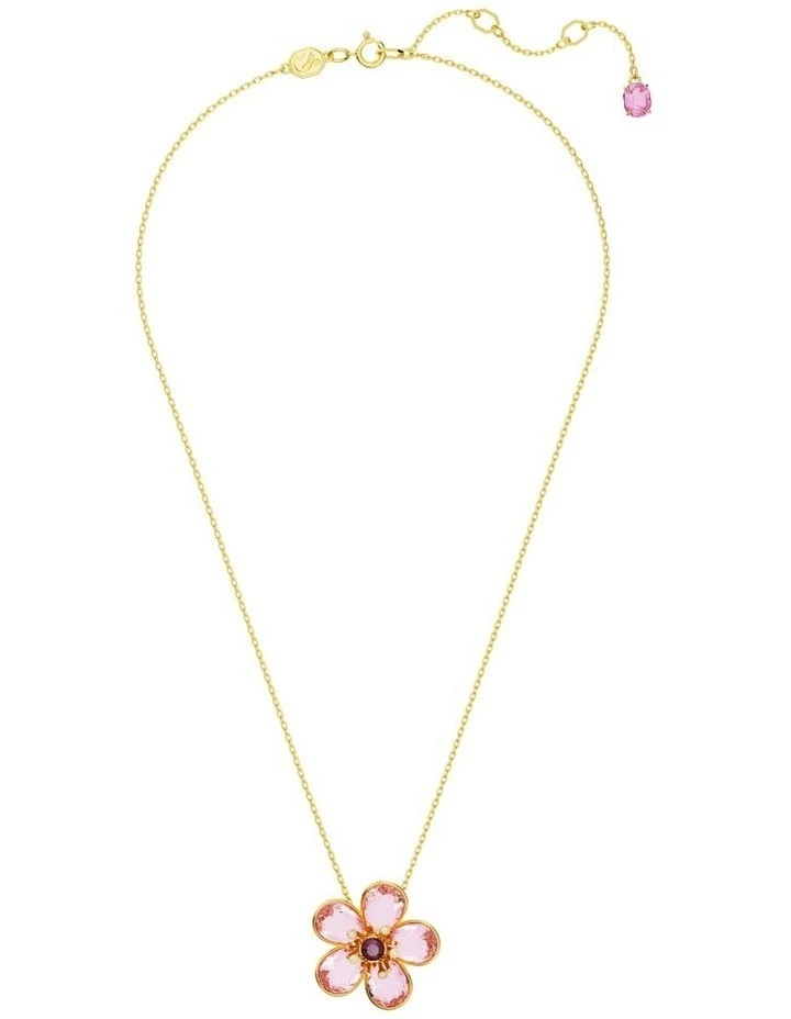 Florere Pendant Flower Gold-Tone Plated in Pink