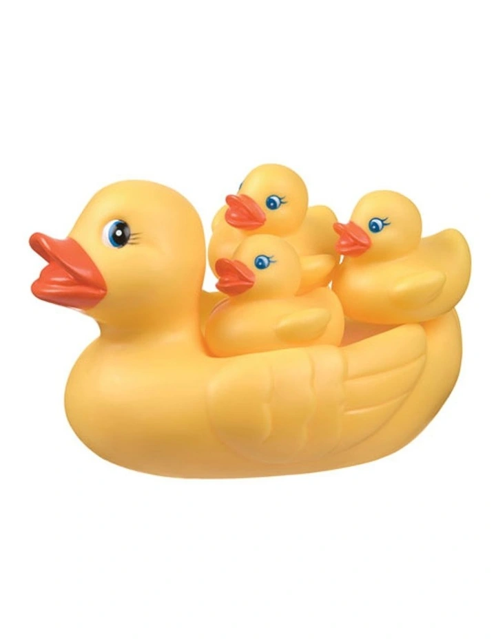 Fully Sealed Bath Rubber Duckie Family in Yellow