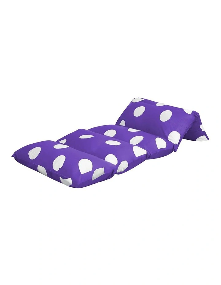 Foldable Mattress Sofa Chair Pillow Bed in Purple