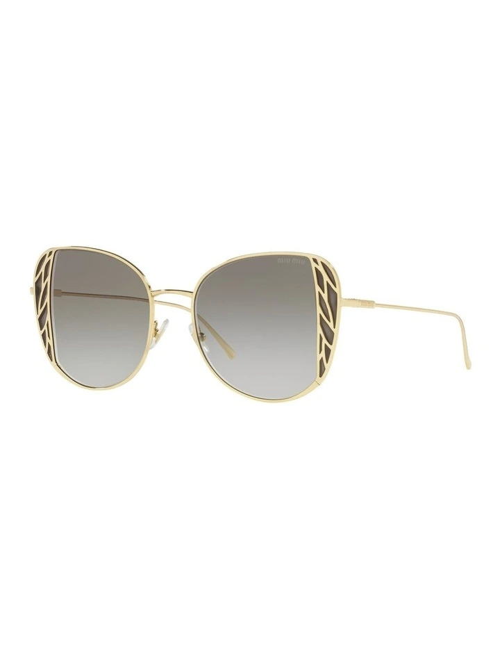 MU 57XS Gold Sunglasses