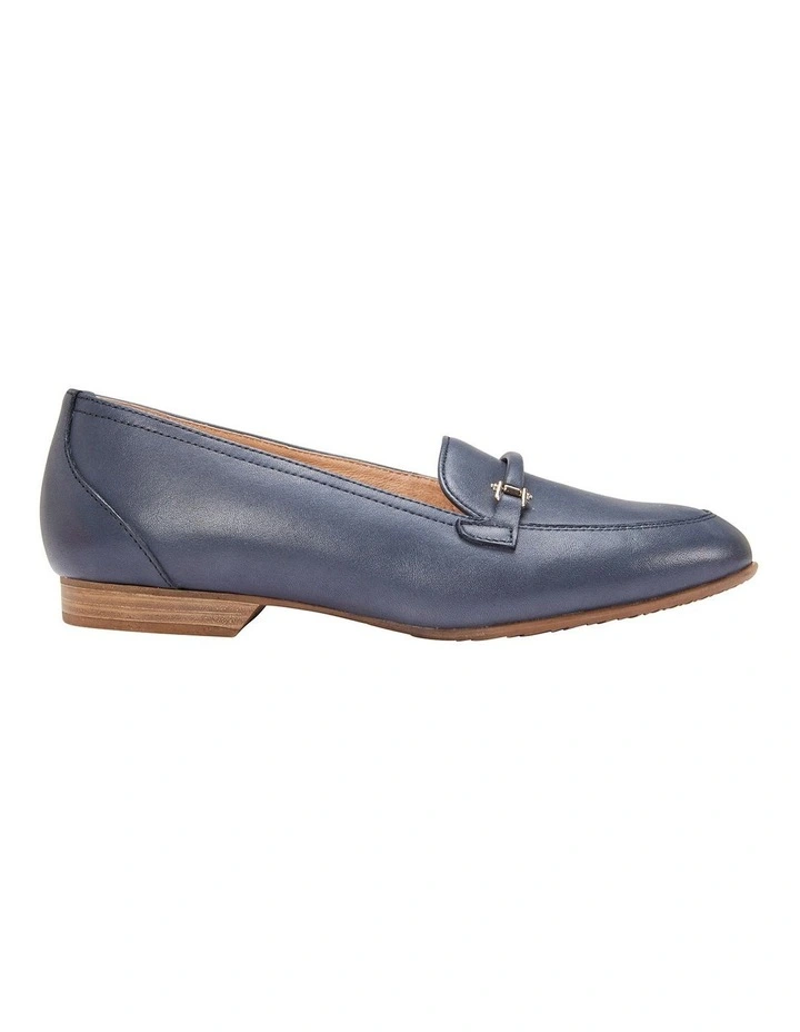 Glebe Navy Glove Flat Shoes
