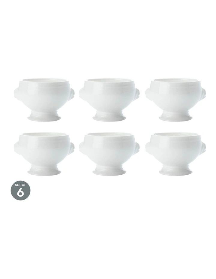 White Basics Lion Soup Bowl 410ML Set of 6