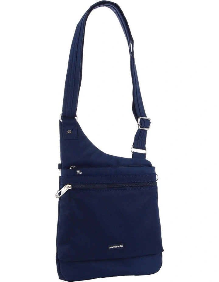 Anti-Theft Cross Body Bag in Navy