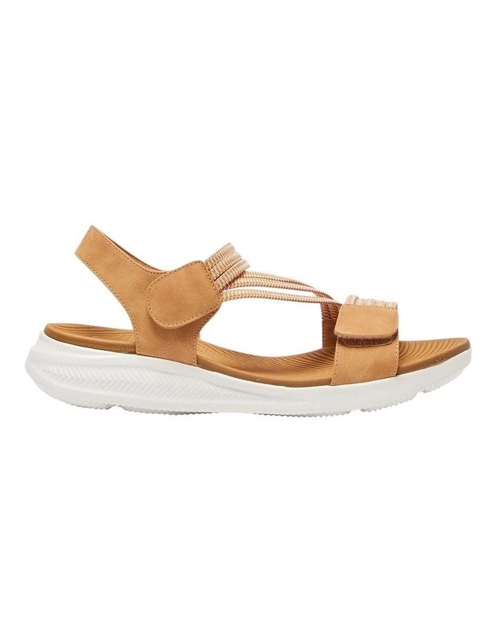 Neon Sandals in Tan Multi