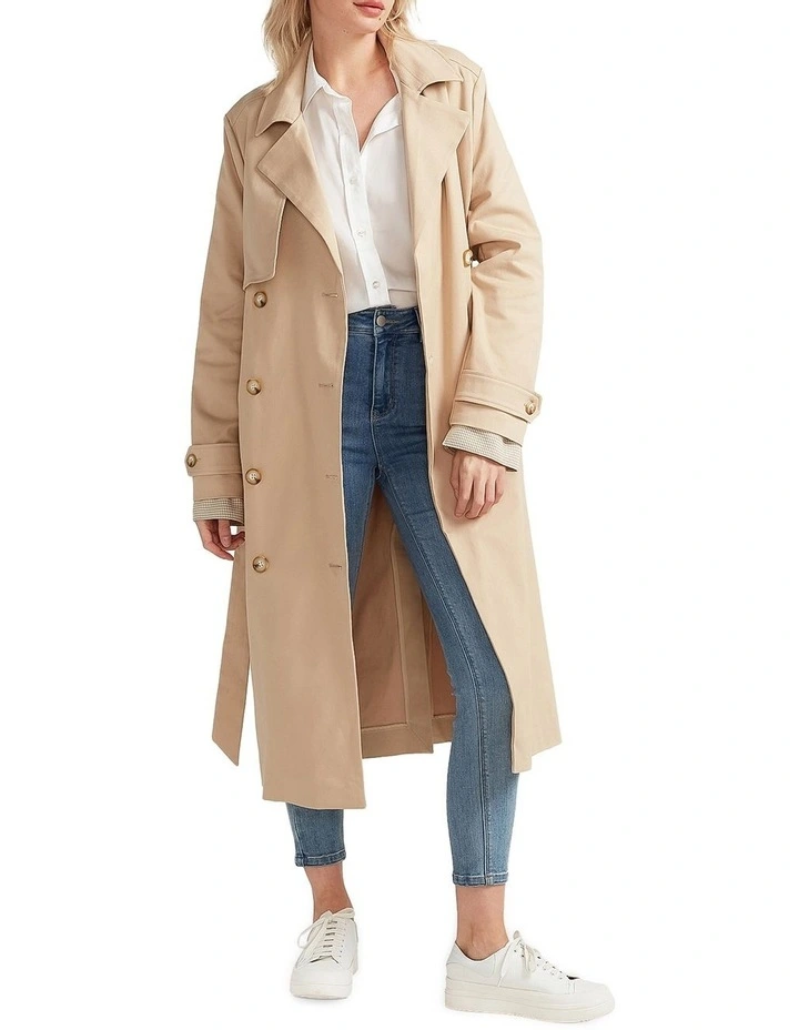 Empirical Trench Coat in Brown