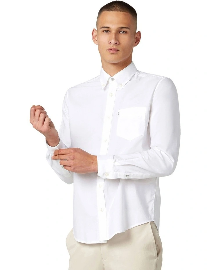 Classic Oxford Long Sleeve Shirt in White