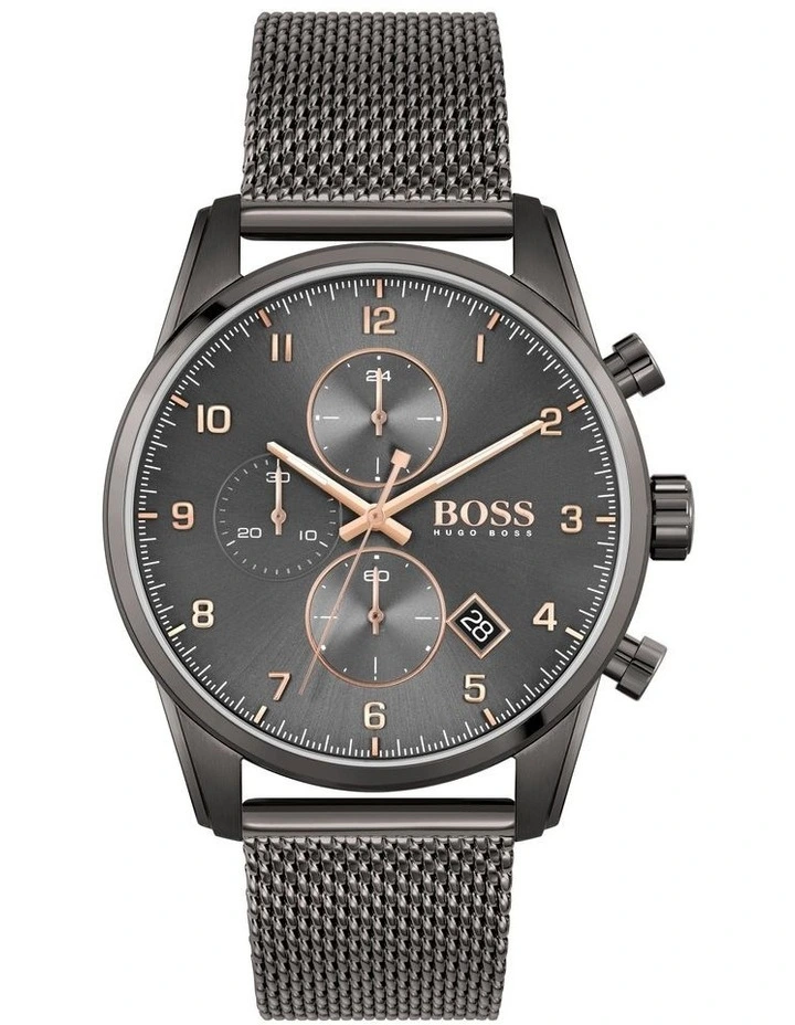 Skymaster 44mm Chrono Grey Mesh Watch 1513837