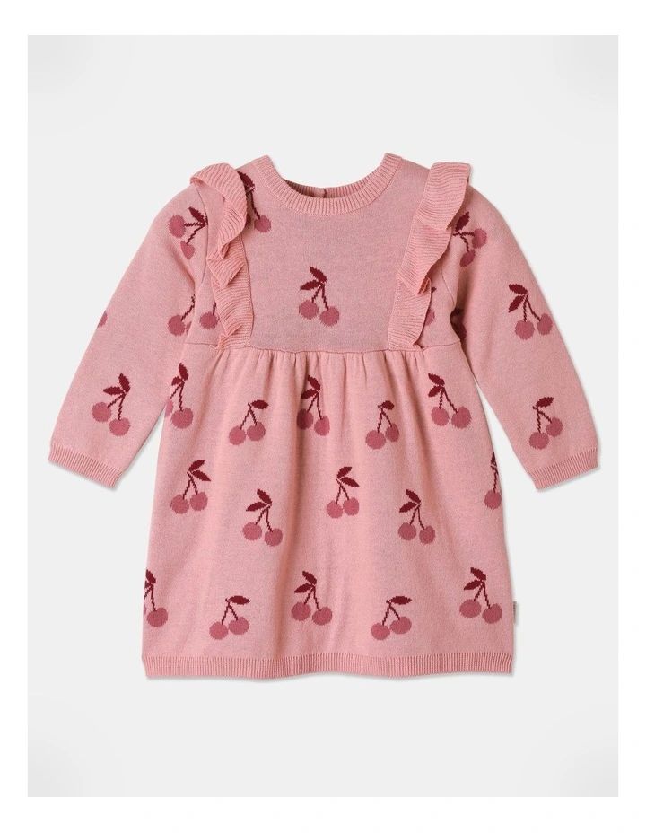 Frill Dress in Old Rose