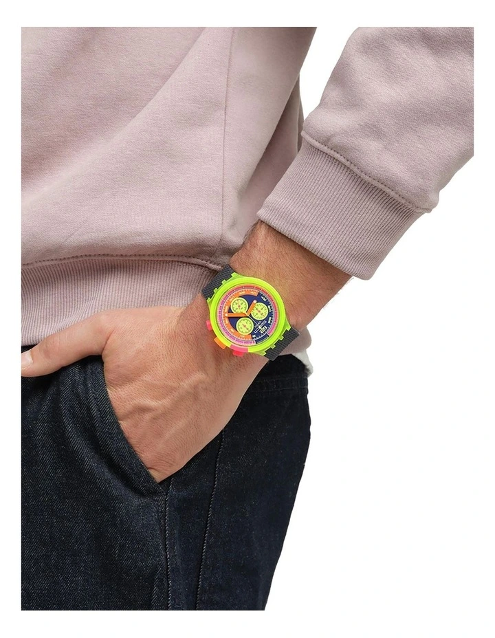 Neon to the Max Watch in Yellow