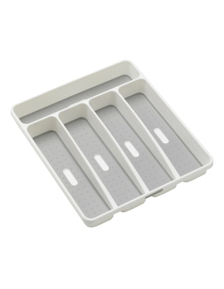 5 Compartment Cutlery Tray in White