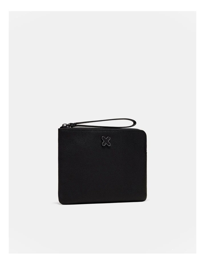 Hendrix Medium Pouch in Black Gunmetal