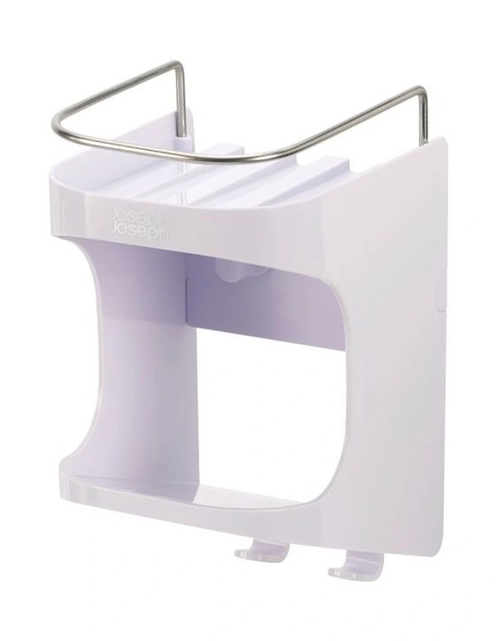 Capsule Compact 2 Tier Shower Shelf in White