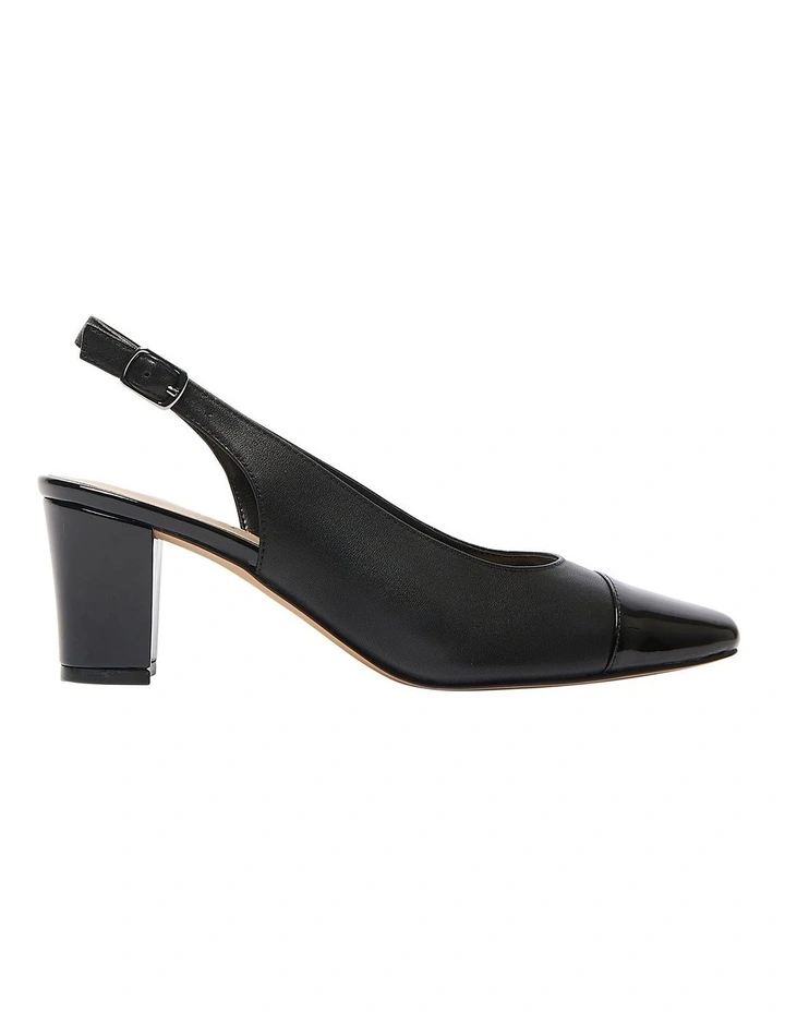 Nikita Heeled Shoes in Black/Patent Leather