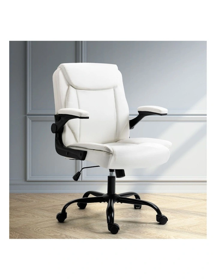 Mid Back Executive Office Chair in White