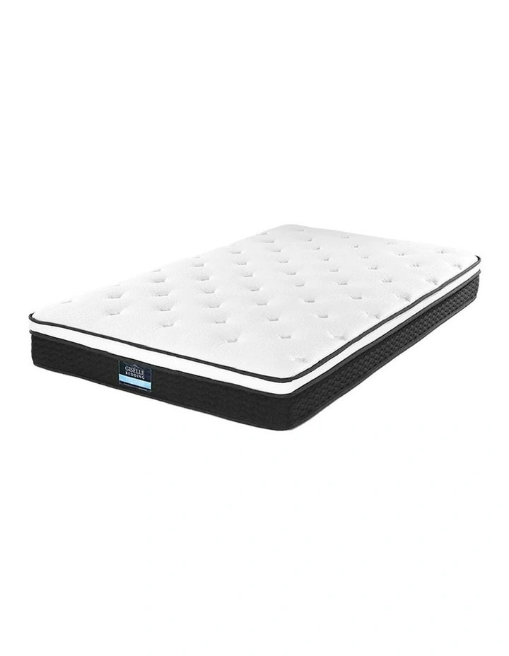 Bonnell Euro Top Spring Foam King Single Mattress 21cm in White