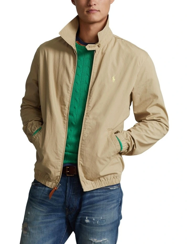 Bayport Poplin Jacket in Beige