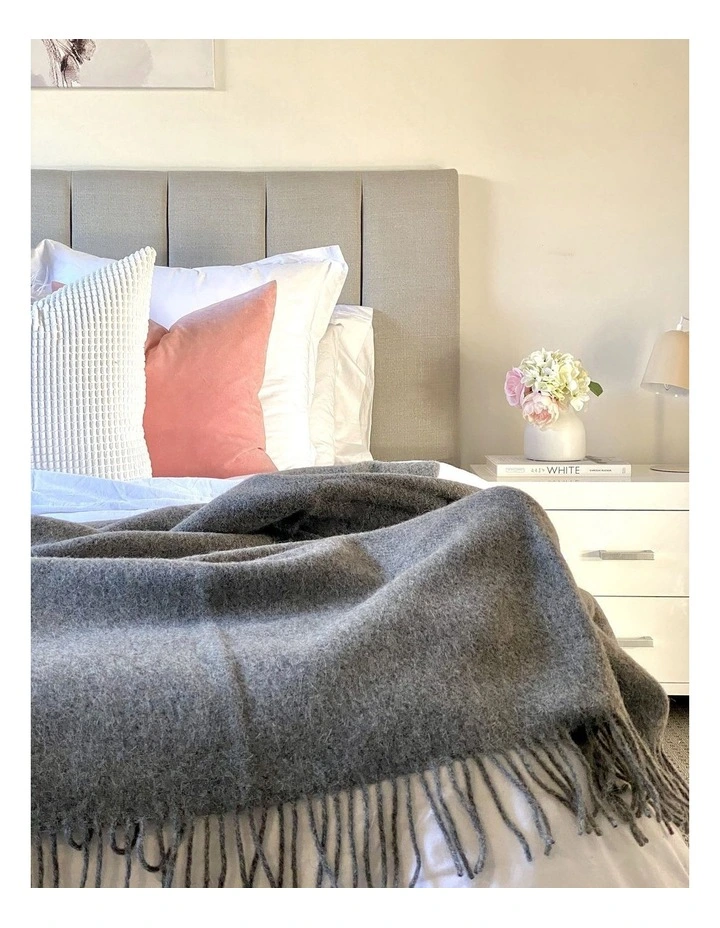 Brighton Throw Blanket in Grey