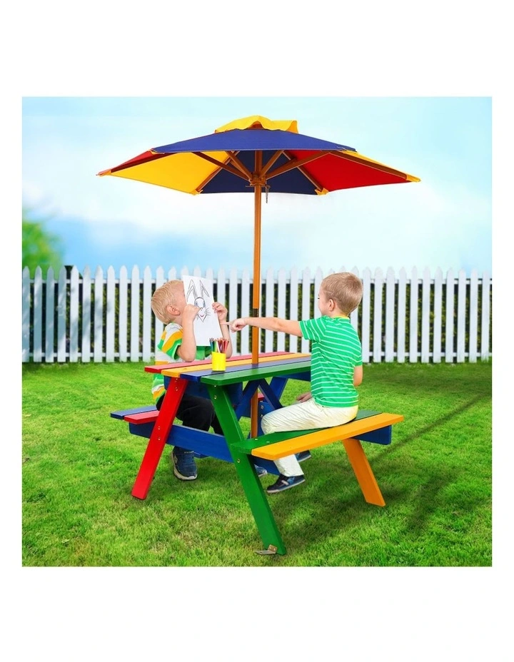 Outdoor Table Set in Colorful