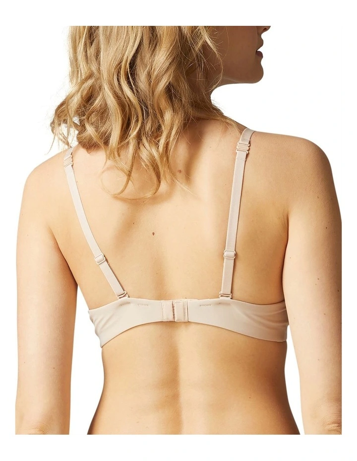 Essentiel Padded Plunge Bra in Beige