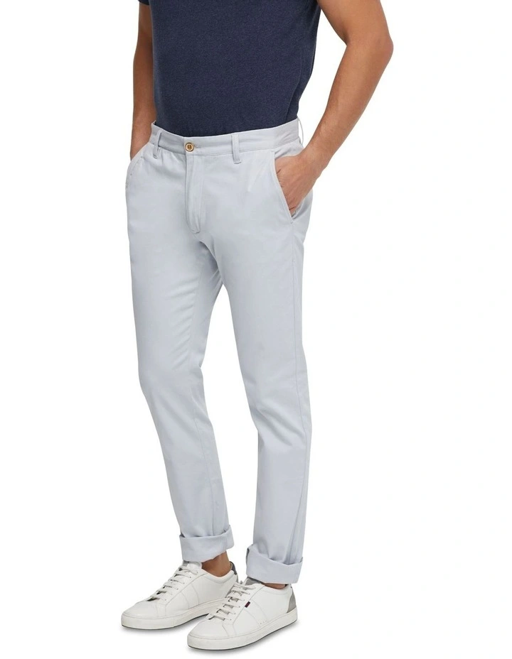 Stretch Skinny Fit Chino in Light Grey