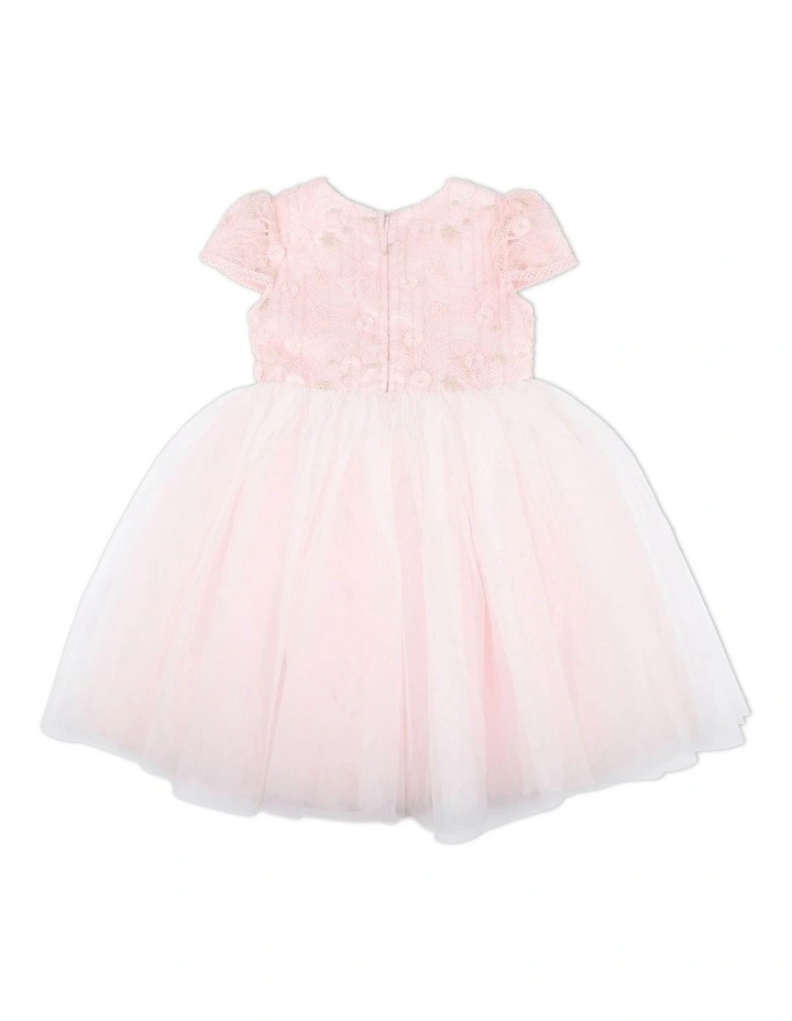 Lace Bodice Dress in Dusky Pink
