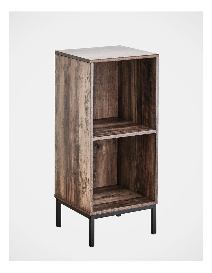 Cuba 30cm Side Table in Walnut Black