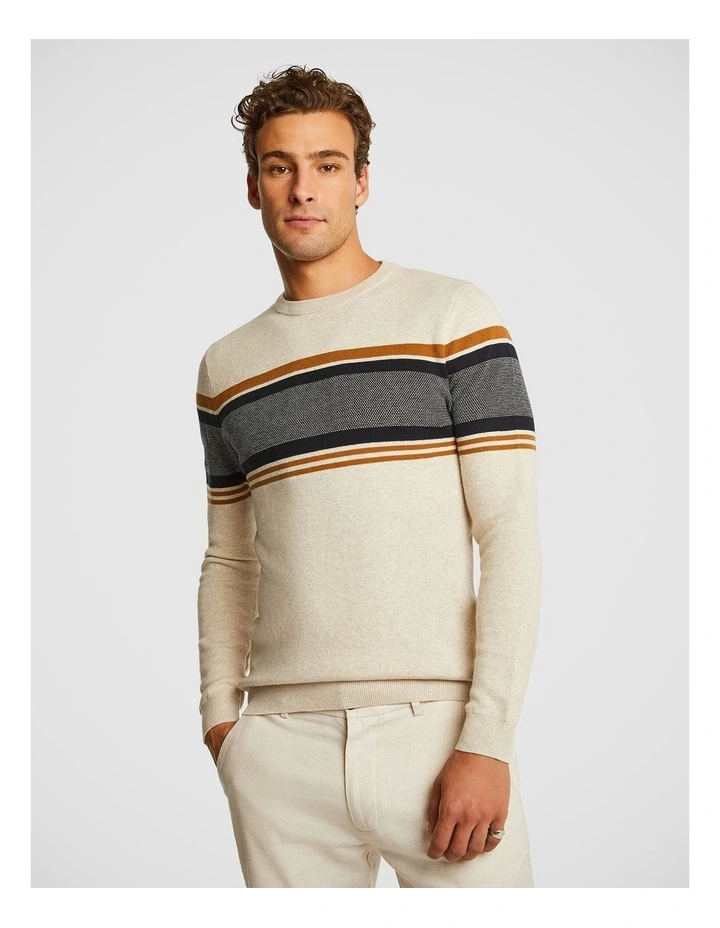 Bleeker Splice Knit in Natural