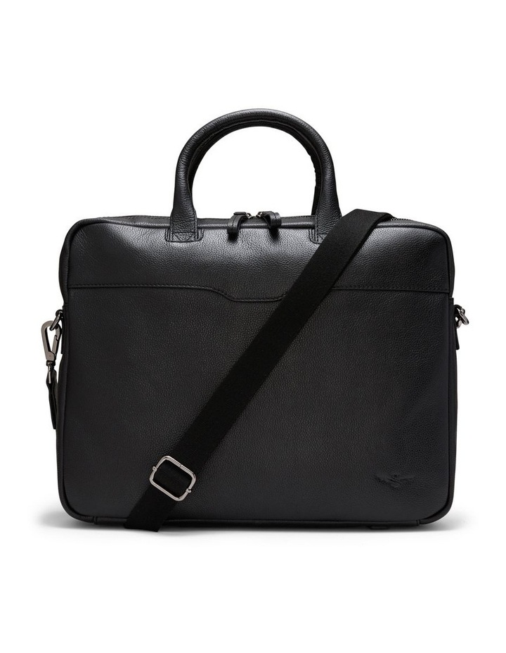 Montoro Leather Briefcase in Black