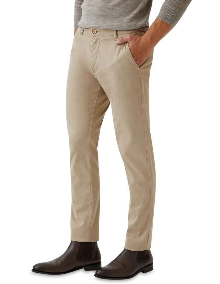 Stretch Skinny Fit Organic Cotton Chinos in Fawn